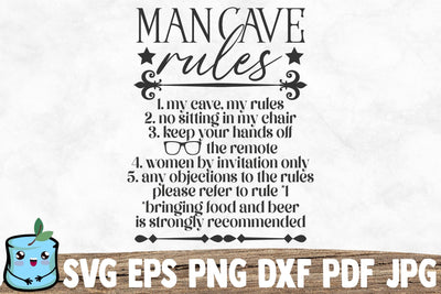 Man Cave Rules SVG MintyMarshmallows 