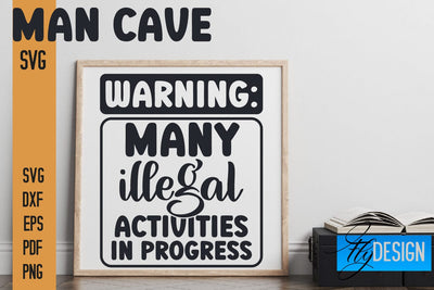 Man Cave SVG | Funny Quotes SVG SVG Fly Design 