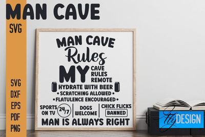 Man Cave SVG | Funny Quotes SVG SVG Fly Design 