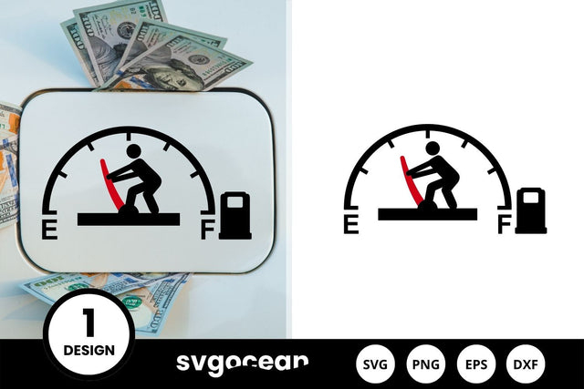 Man Fuel Gauge Indicator SVG SVG SvgOcean 