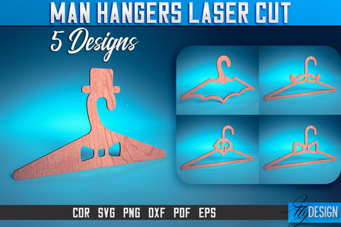 Man Hanger Laser Cut SVG | Man Design Laser Cut SVG Design | CNC Files SVG Fly Design 