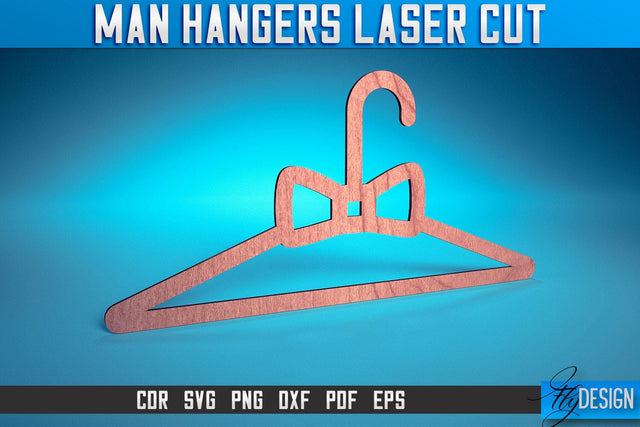 Man Hanger Laser Cut SVG | Man Design Laser Cut SVG Design | CNC Files SVG Fly Design 