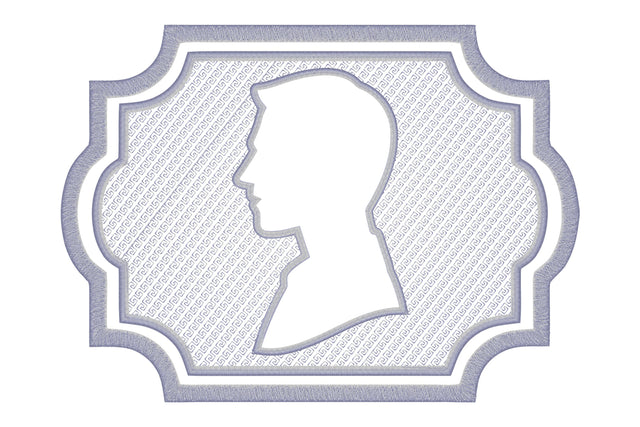 Man head embossed machine embroidery digital download Embroidery/Applique DESIGNS embroidery-workshop 