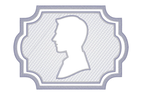 Man head embossed machine embroidery digital download Embroidery/Applique DESIGNS embroidery-workshop 