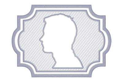 Man head embossed machine embroidery digital download Embroidery/Applique DESIGNS embroidery-workshop 