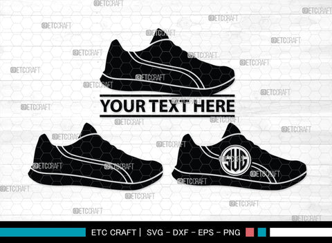 Man Shoes Monogram, Man Shoes Silhouette, Man Shoes SVG, Shoes Svg, Running Shoes Svg, Mens Footwear Svg, SB00202 SVG ETC Craft 