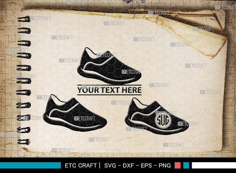 Man Shoes Monogram, Man Shoes Silhouette, Man Shoes SVG, Shoes Svg, Running Shoes Svg, Mens Footwear Svg, SB00202 SVG ETC Craft 