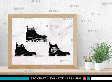 Man Shoes Monogram, Man Shoes Silhouette, Man Shoes SVG, Shoes Svg, Running Shoes Svg, Mens Footwear Svg, SB00202 SVG ETC Craft 