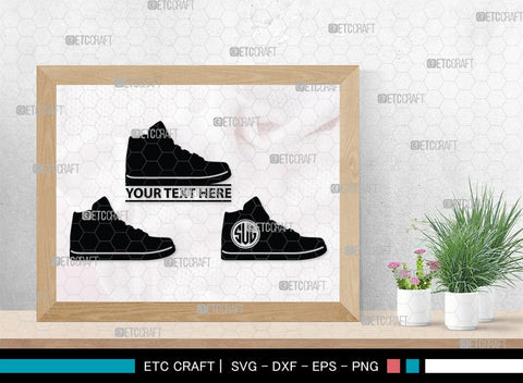 Man Shoes Monogram, Man Shoes Silhouette, Man Shoes SVG, Shoes Svg, Running Shoes Svg, Mens Footwear Svg, SB00202 SVG ETC Craft 