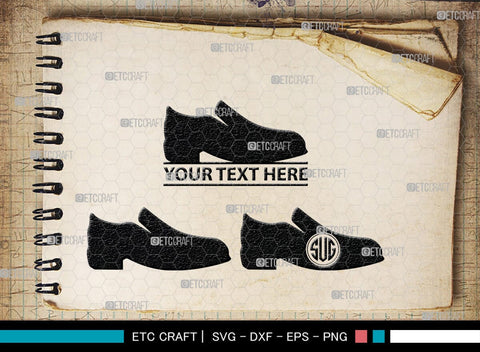 Man Shoes Monogram, Man Shoes Silhouette, Man Shoes SVG, Shoes Svg, Running Shoes Svg, Mens Footwear Svg, SB00202 SVG ETC Craft 
