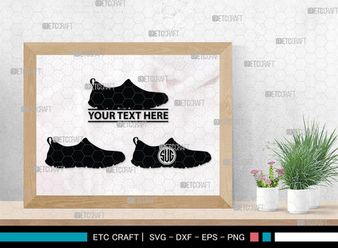 Man Shoes Monogram, Man Shoes Silhouette, Man Shoes SVG, Shoes Svg, Running Shoes Svg, Mens Footwear Svg, SB00202 SVG ETC Craft 