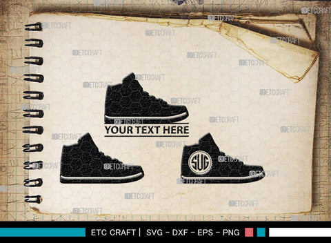 Man Shoes Monogram, Man Shoes Silhouette, Man Shoes SVG, Shoes Svg, Running Shoes Svg, Mens Footwear Svg, SB00202 SVG ETC Craft 