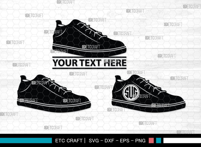 Man Shoes Monogram, Man Shoes Silhouette, Man Shoes SVG, Shoes Svg, Running Shoes Svg, Mens Footwear Svg, SB00202 SVG ETC Craft 