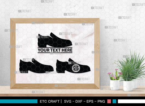 Man Shoes Monogram, Man Shoes Silhouette, Man Shoes SVG, Shoes Svg, Running Shoes Svg, Mens Footwear Svg, SB00202 SVG ETC Craft 