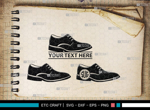 Man Shoes Monogram, Man Shoes Silhouette, Man Shoes SVG, Shoes Svg, Running Shoes Svg, Mens Footwear Svg, SB00202 SVG ETC Craft 