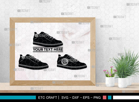Man Shoes Monogram, Man Shoes Silhouette, Man Shoes SVG, Shoes Svg, Running Shoes Svg, Mens Footwear Svg, SB00202 SVG ETC Craft 