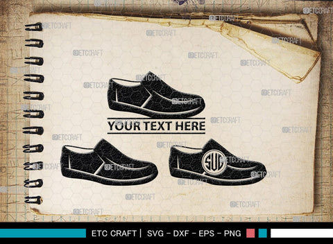 Man Shoes Monogram, Man Shoes Silhouette, Man Shoes SVG, Shoes Svg, Running Shoes Svg, Mens Footwear Svg, SB00202 SVG ETC Craft 