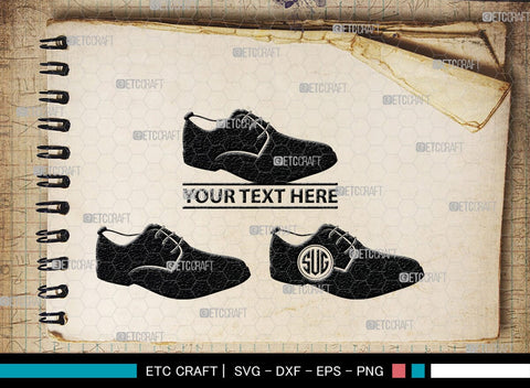 Man Shoes Monogram, Man Shoes Silhouette, Man Shoes SVG, Shoes Svg, Running Shoes Svg, Mens Footwear Svg, SB00202 SVG ETC Craft 