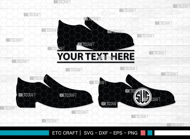 Man Shoes Monogram, Man Shoes Silhouette, Man Shoes SVG, Shoes Svg, Running Shoes Svg, Mens Footwear Svg, SB00202 SVG ETC Craft 