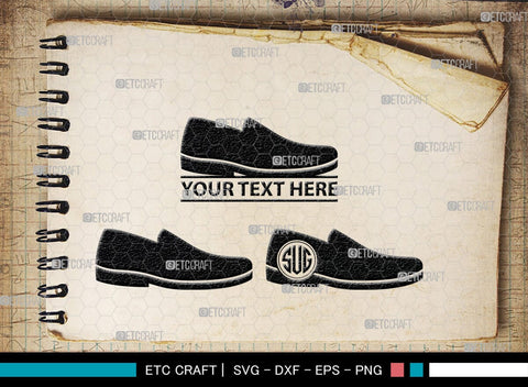 Man Shoes Monogram, Man Shoes Silhouette, Man Shoes SVG, Shoes Svg, Running Shoes Svg, Mens Footwear Svg, SB00202 SVG ETC Craft 