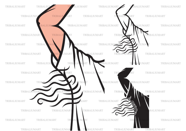 Man sweating under armpit (bad smell) SVG TribaliumArtSF 