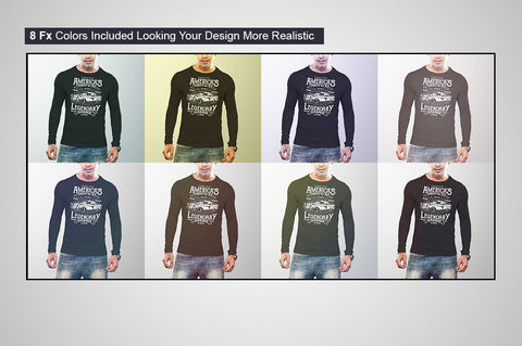 Man T-Shirt Mock-Up Bundle Mock Up Photo SH_Tee store 