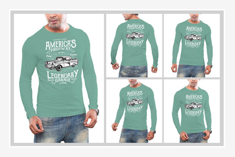 Man T-Shirt Mock-Up Bundle Mock Up Photo SH_Tee store 