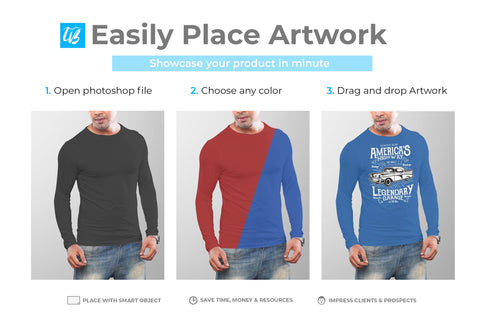 Man T-Shirt Mock-Up Bundle Mock Up Photo SH_Tee store 