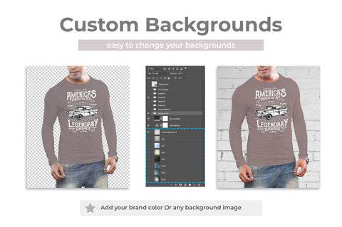 Man T-Shirt Mock-Up Bundle Mock Up Photo SH_Tee store 
