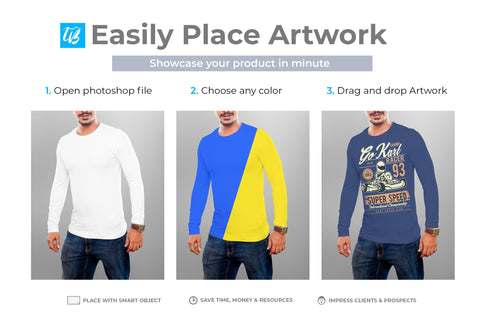 Man T-Shirt Mock-Up Bundle Mock Up Photo SH_Tee store 