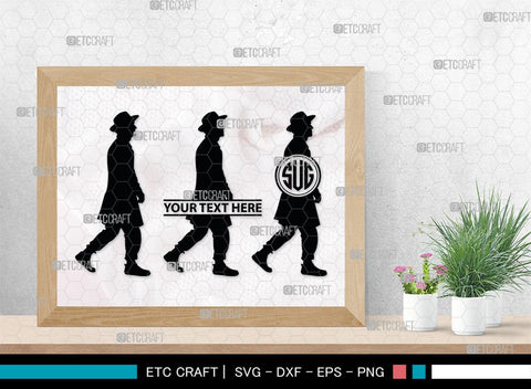 Man Walking Monogram, Man Walking Silhouette, Man Walking SVG, Man Svg, Walking Svg, People Walking Svg, SB00382 SVG ETC Craft 