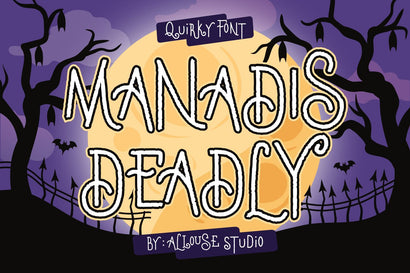 Manadis Deadly - Quirky Font Font Allouse.Studio 