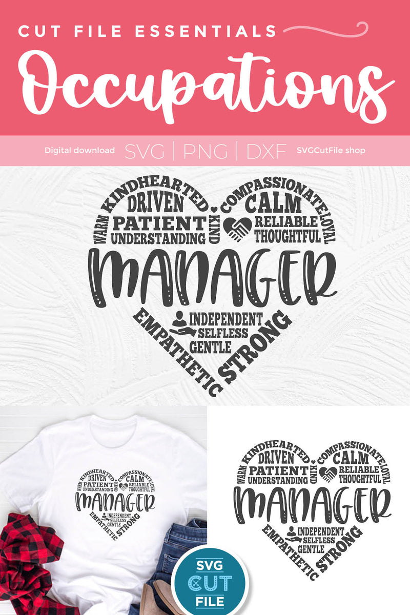 Manager svg for a store or retail shop manager - So Fontsy