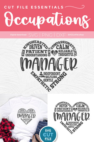 Manager svg for a store or retail shop manager SVG SVG Cut File 