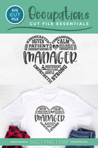 Manager svg for a store or retail shop manager SVG SVG Cut File 