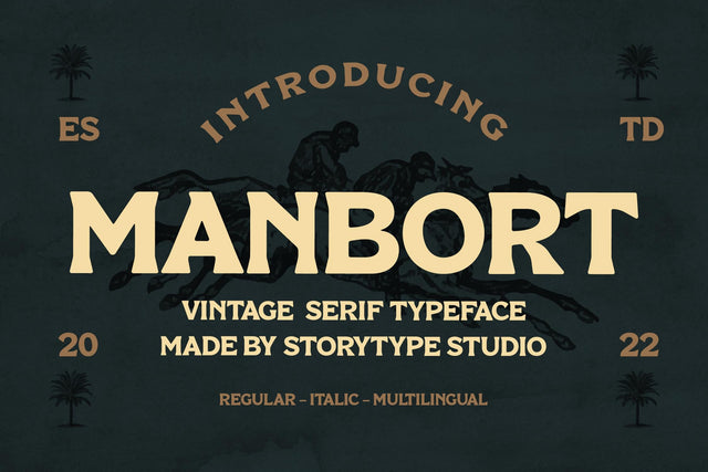 MANBORT Typeface Font Storytype Studio 