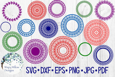 Mandala 15 Piece Set SVG Wispy Willow Designs 