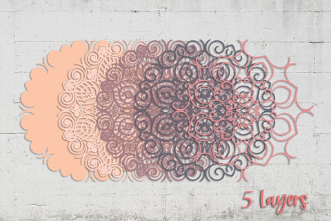 Mandala - 3D Layered SVG Cut Files SVG Slim Studio 