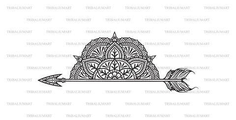 Mandala arrow SVG TribaliumArtSF 