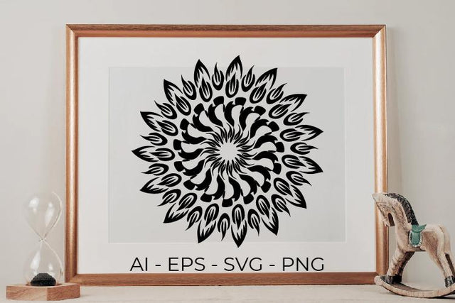 Mandala Art Abstract SVG SVG Masyafi Studio 