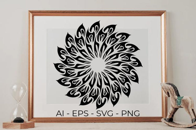 Mandala Art Abstract SVG SVG Masyafi Studio 