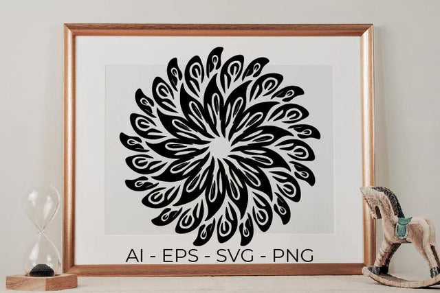 Mandala Art Abstract SVG SVG Masyafi Studio 