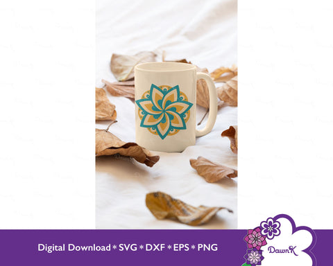 Mandala Bundle - Five Colorful and Detailed Designs SVG DawnKDesigns 