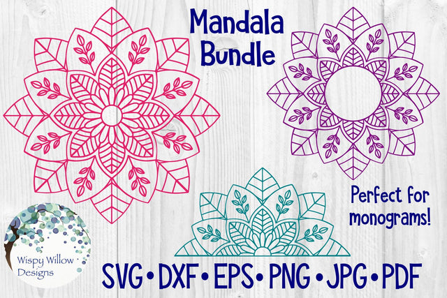 Mandala Bundle SVG Wispy Willow Designs 