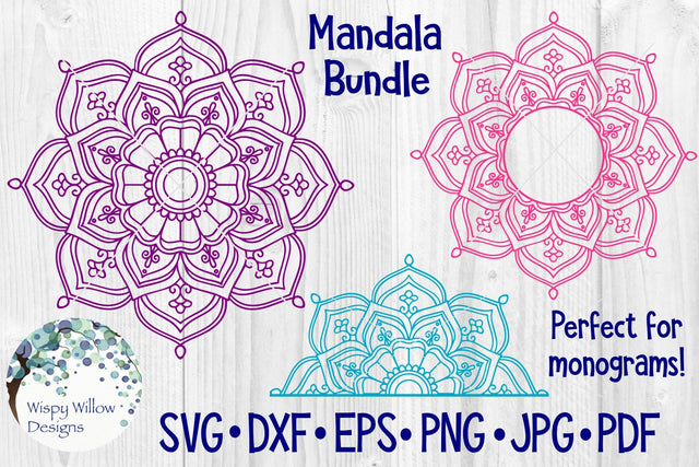 Mandala Bundle SVG Wispy Willow Designs