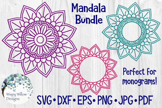 Mandala Bundle SVG Wispy Willow Designs 