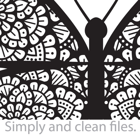 Mandala Butterfly (Boho design) SVG TribaliumArtSF 