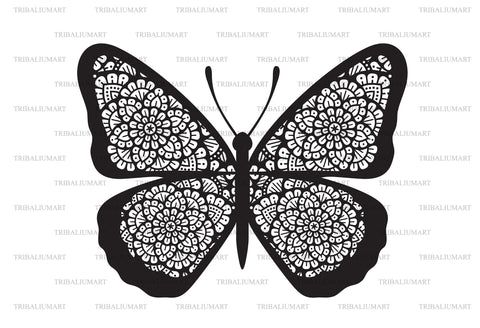 Mandala Butterfly (Boho design) SVG TribaliumArtSF 