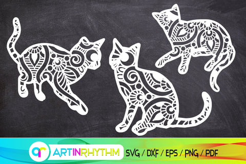 mandala cat svg bundle SVG Artinrhythm shop 