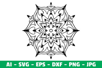 Mandala Clipart SVG SVG Kasih Ibu 